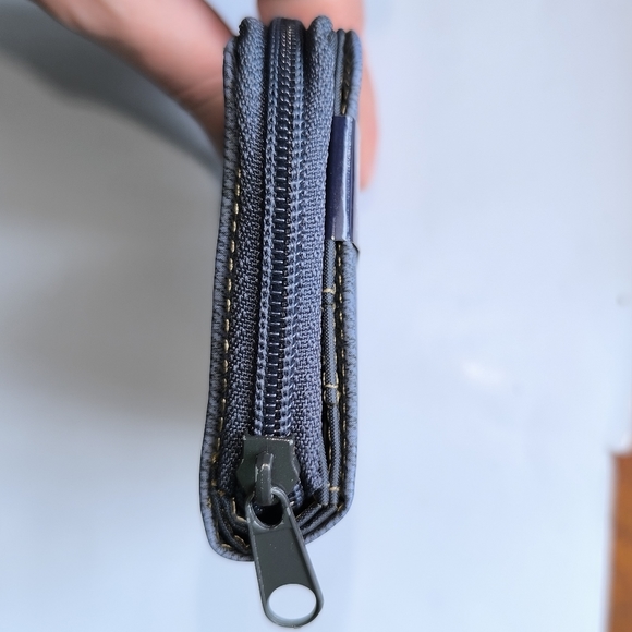 Fashion Milano Blue Canvas Wallet - Picture 8 of 10